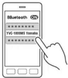 YAMAHA YVC1000MS - スマートフォンまたはタブレットと Bluetooth 接続する - 2