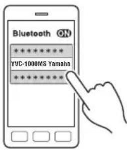 YAMAHA YVC1000MS - Connecting to a smartphone or tablet via Bluetooth - 2