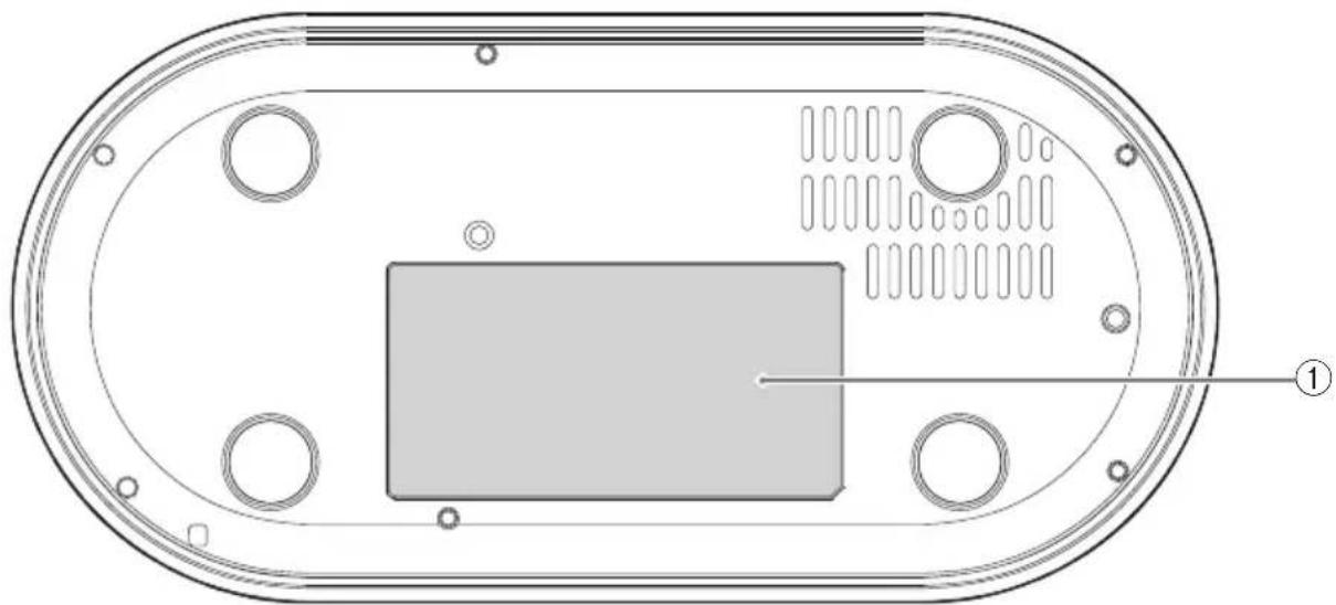 YAMAHA YVC1000MS - Unidade de controlo (YVC-CTU1000): parte inferior - 1