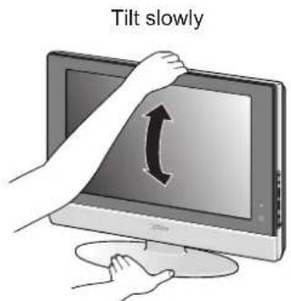 JVC LT17X475 - Tilt the TV up and down: - 1