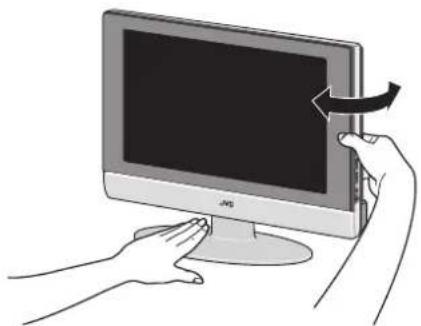 JVC LT23X475 - Rotate the TV to the left and right: - 1