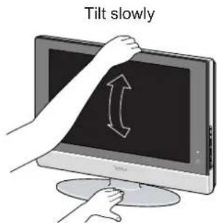 JVC LT23X475 - Tilt the TV up and down: - 2