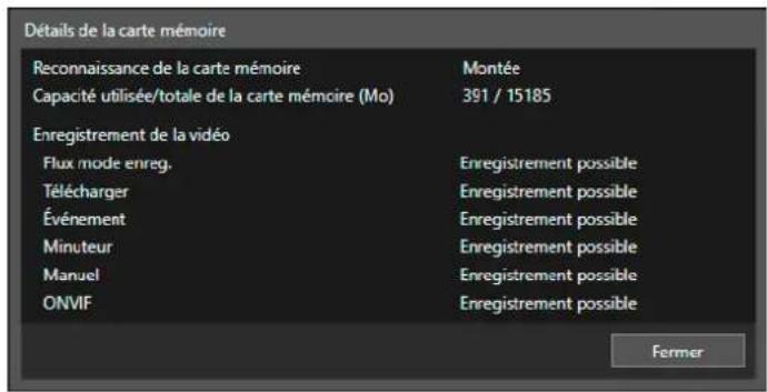 CANON VBS800D Mk II - Affichage des informations de la carte mémoire - 1