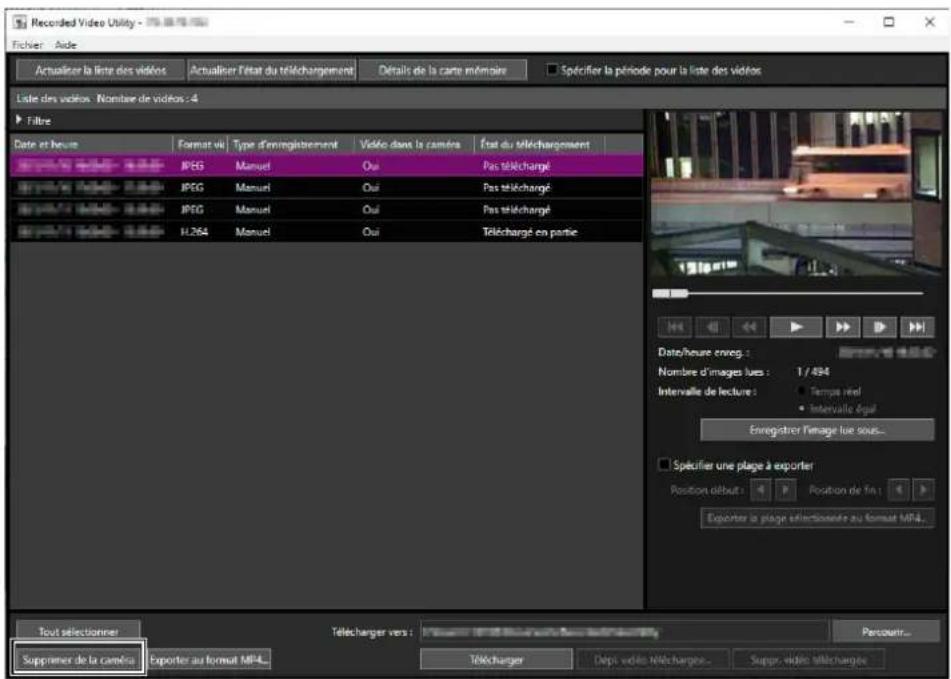 CANON VBS800D Mk II - ■ Suppression de vidéos sur une carte mémoire - 1