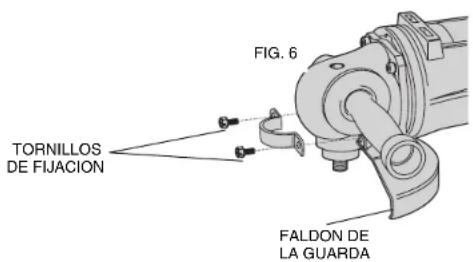 TORNILLOS DE FIJACION FIG. 6 FALDON DE LA GUARDA