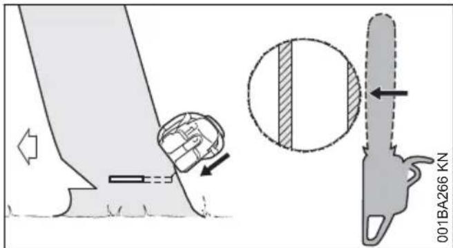 STIHL MS 180 - A) Dūnne Stämme - 2