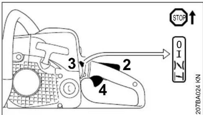STIHL MS 180 - Dés que le moteur tourne - 1