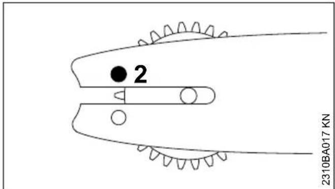 STIHL MS 180 - Spannscheibe anbauen - 4