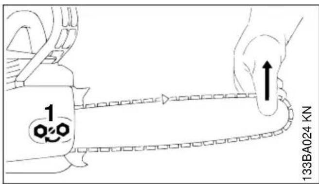 STIHL MS 180 - Tension de la chaine (ten-deur léral) - 1