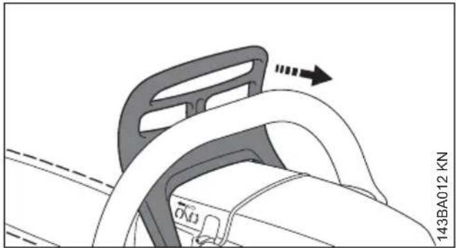 STIHL MS 180 - Kettenbremse offen - 1