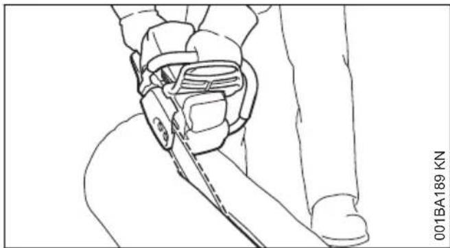 STIHL MS 180 - Taglio orizzontale: - 1