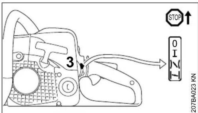 STIHL MS 180 - Startgasstand - 1