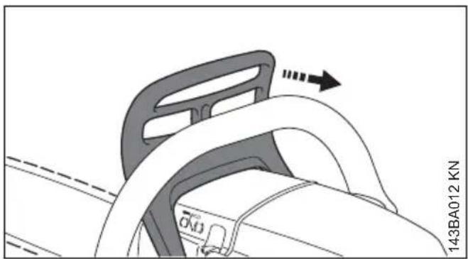 STIHL MS 180 - Sbloccare il freno catena - 1