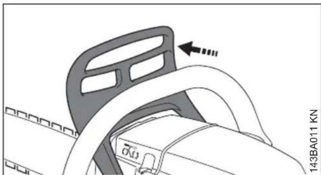 STIHL MS 180 - Sägekette blockieren - 1