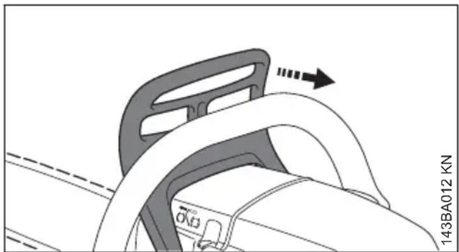 STIHL MS 180 - Kettingrem丢失 - 1