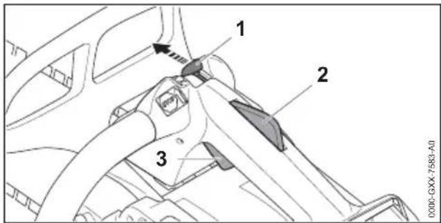 STIHL MS 194 T - Arrêt du moteur - 1