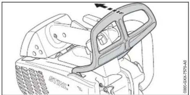 STIHL MS 194 T - Kettingrem lossen - 1
