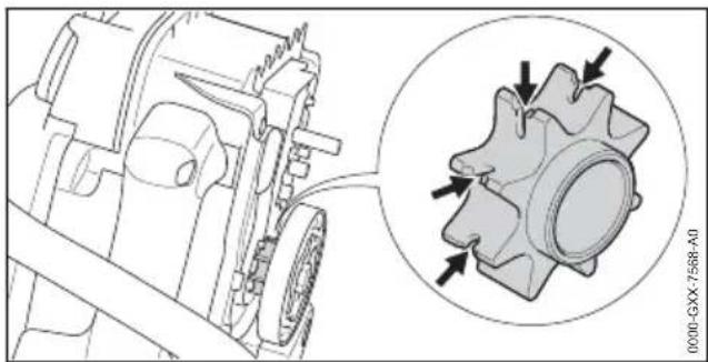 STIHL MS 194 T - Kettenrad prüfen - 1