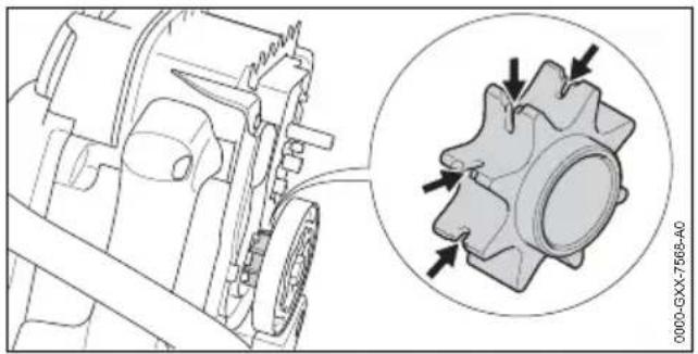 STIHL MS 194 T - Controllare il rocchetto - 1