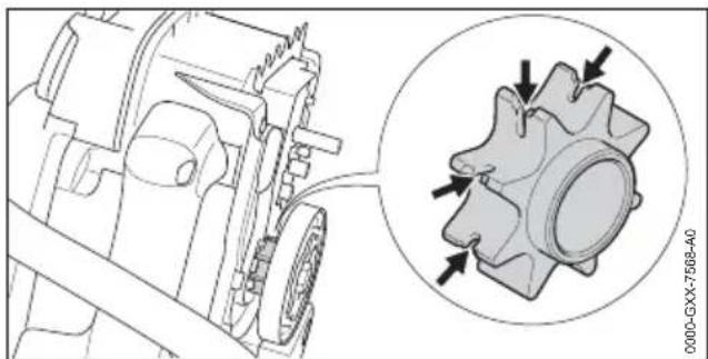 STIHL MS 194 T - Kettingtandwiel controleren - 1