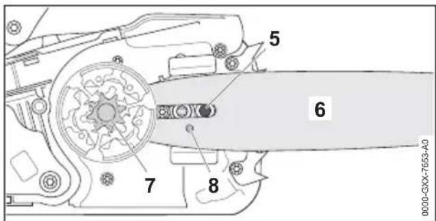 STIHL MS 194 T - Führungsschiene und Sägekette anbauen - 2