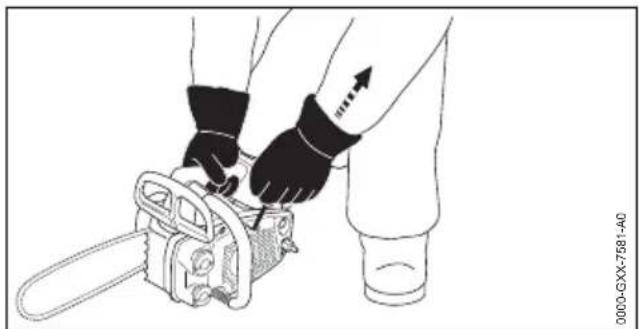 STIHL MS 194 T - Avviare il motore - 2