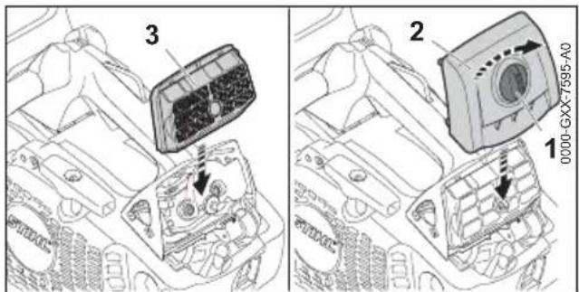 STIHL MS 194 T - Vliesluchtfilter reinigen - 2