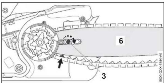 STIHL MS 194 T - Führungsschiene und Sägekette anbauen - 4
