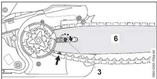 STIHL MS 194 T - Zaagblad en zaagketting monteren - 4