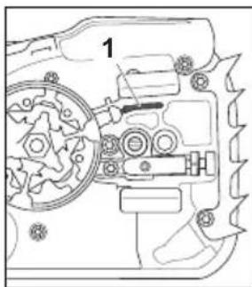 STIHL MS 194 T - Pulizia della spranga di guida e della catena della sega - 1