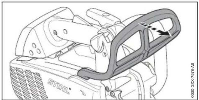 STIHL MS 194 T - Kettenbremse einlegen - 1