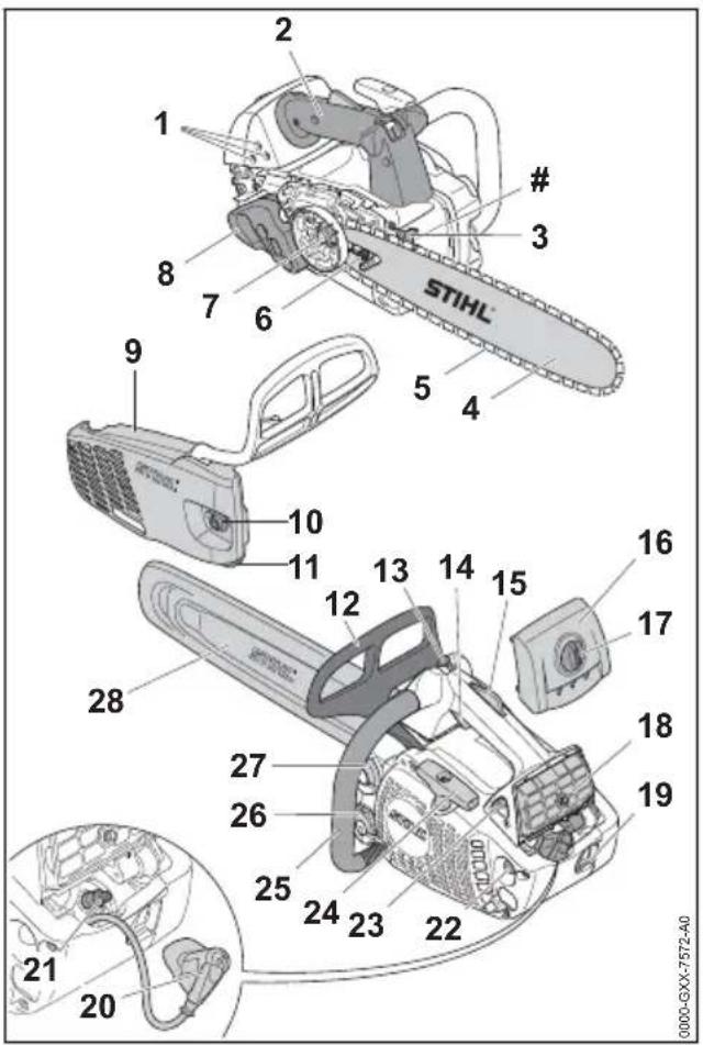 STIHL MS 194 T - Tronçonneuse - 1
