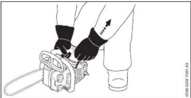 STIHL MS 194 T - Motor auf das Starten vorbereiten - 2