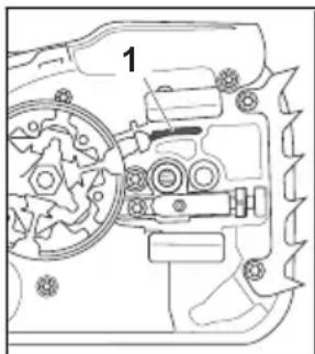 STIHL MS 194 T - Zaagblad en zaagketting reini- gen - 1