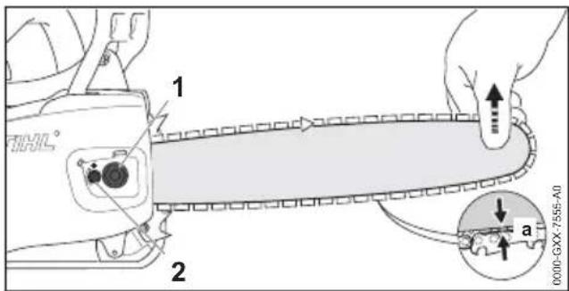 STIHL MS 194 T - Zaagketting spannen - 1