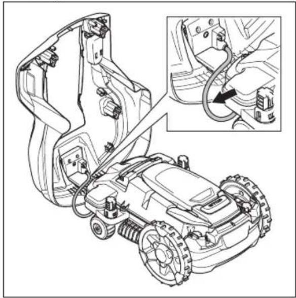HUSQVARNA Automower 415X - Nettoyage du chassis et du disque de coupe - 3
