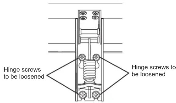 HOTPOINT HCM4SMWW - HINGE SPRING UNDER TENSION - 2