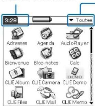 SONY Clié PEGNX73V - Frappez Passer en vue standard dans le menu Options. - 1