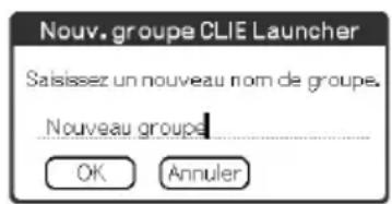 SONY Clié PEGNX73V - Création d'un nouveau groupe - 1