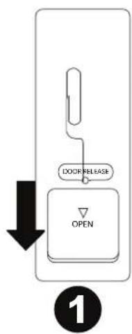 DENON DNF350 - Remplacement des piles : - 1