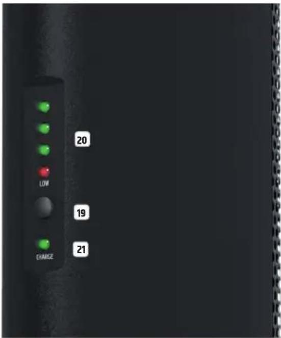 LD Systems Maui 5 Go - POWER ON-OFF/CHARGE - 1