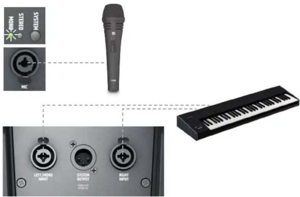 LD Systems Maui 5 Go - WIRING EXAMPLES - 2