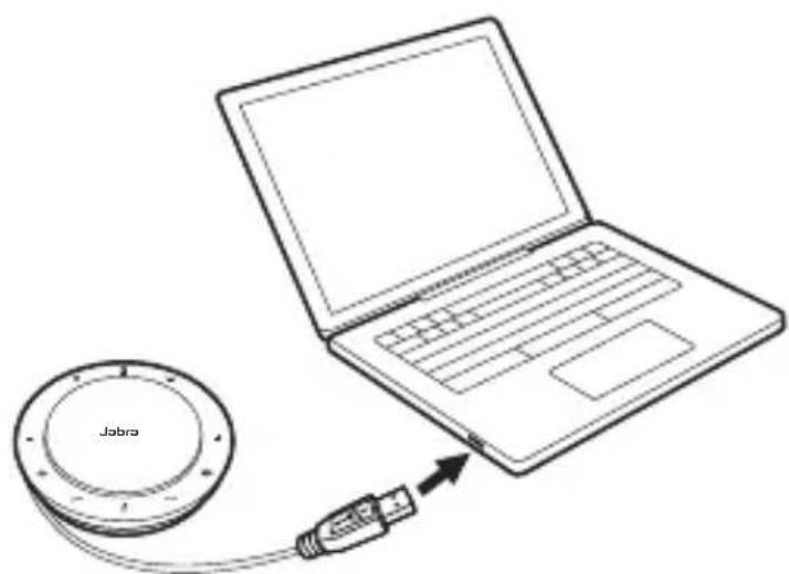 JABRA Speak 750 - Σύνδεση με υπολογιστή (καλώδιο USB) - 1