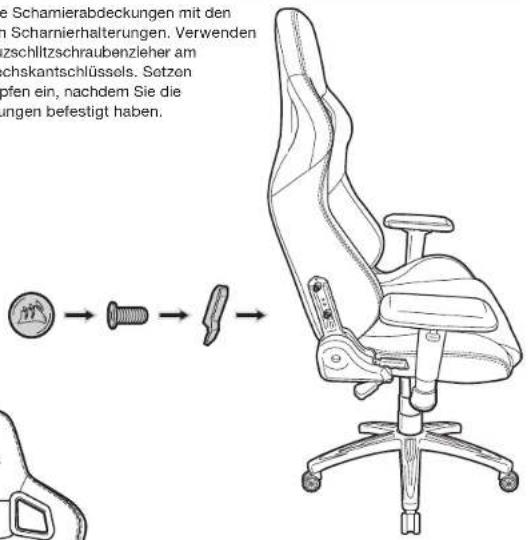 CORSAIR T3 Rush - MONTAGEANLEITUNG DES T3 RUSH ZUSÄTZLICHE PRODUKTMERKMALE - 1