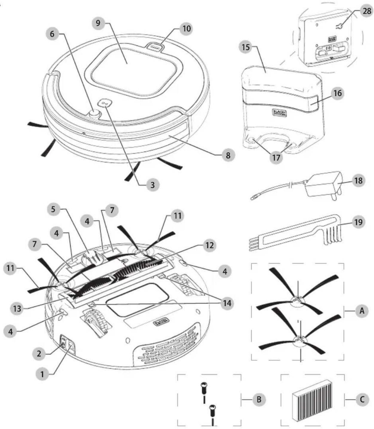 BLACK & DECKER HRV425BLP - English - 1