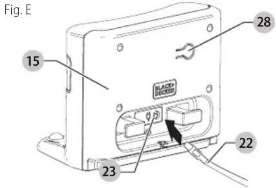 BLACK & DECKER HRV425BLP - Carga automática (Fig. E, F) - 1