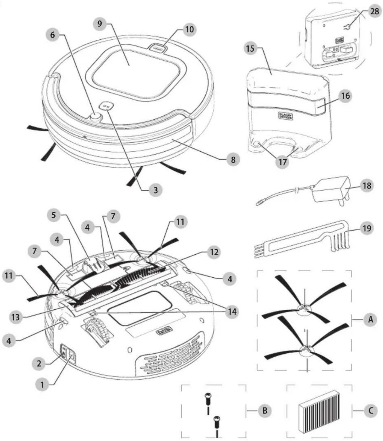 BLACK & DECKER HRV425BLP - LEA EL MANUAL ANTES DE DEVOLVER ESTE PRODUCTO POR CUALQUIER MOTIVO: - 1