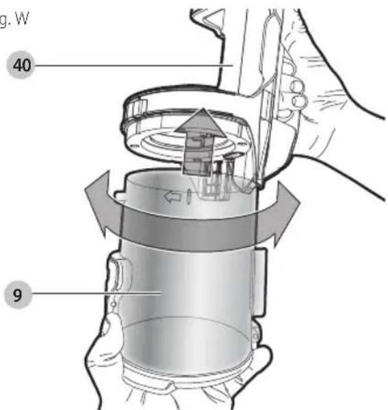 BLACK & DECKER HCUA525JPC - Cleaning the filters (Fig. S-X) - 3