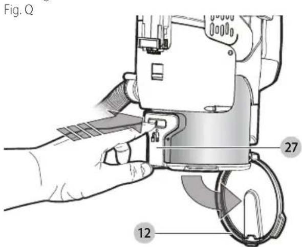 BLACK & DECKER HCUA525JPC - Para vinciar el deposito de polvo (Fig. L, M, Q, R) - 1