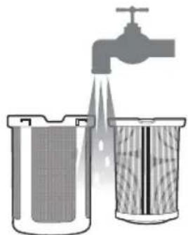 BLACK & DECKER HCUA525JPC - Cleaning the filters (Fig. S-X) - 4